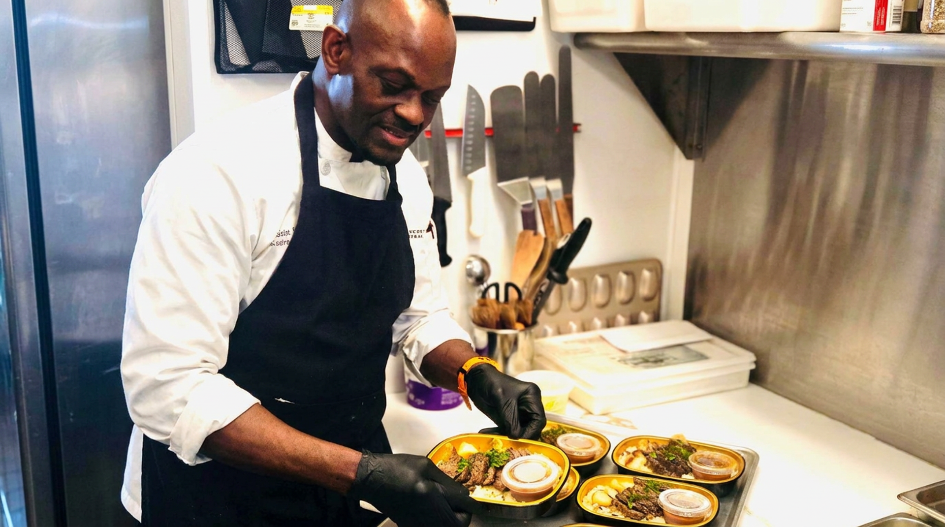 The kitchen at work